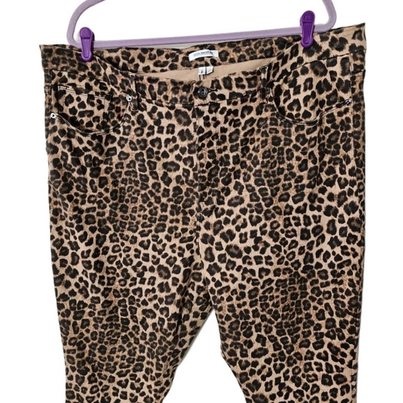 Good American Cheetah Animal Print High Waist Skinny Jeans NWOT - Picture 3 of 8